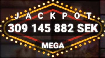 Jackpottvärdet i LeoJackpot: 309 145 882 SEK